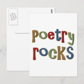 Poetry Rocks Postkarte (Vorne/Hinten)