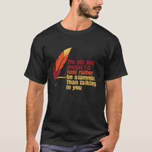 Poetry Slam Ich bin nicht antisozialer Slam Poetry T-Shirt