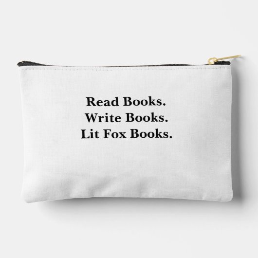 "Poetry will save us all" zippered pouch Zubehörtasche (Rückseite)