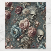 🪦 Poets Pending - Gothic Viktorianisch Weinetikett (Einzelnes Label)