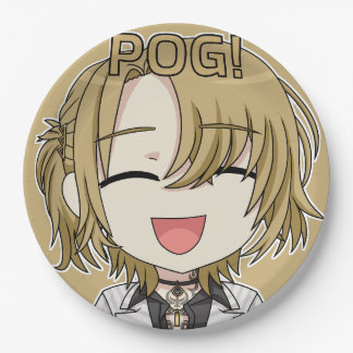 Pog! Chibi Paper Plates - Luca Kaneshiro Fanart Pappteller