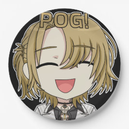 Pog! Chibi Paper Plates - Luca Kaneshiro Fanart Pappteller