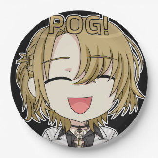 Pog! Chibi Paper Plates - Luca Kaneshiro Fanart Pappteller