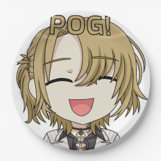 Pog! Chibi Paper Plates - Luca Kaneshiro Fanart Pappteller
