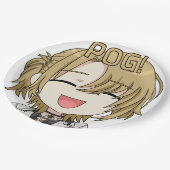 Pog! Chibi-Papierteller - Luca Kaneshiro Fanart Pappteller (Schrägansicht)