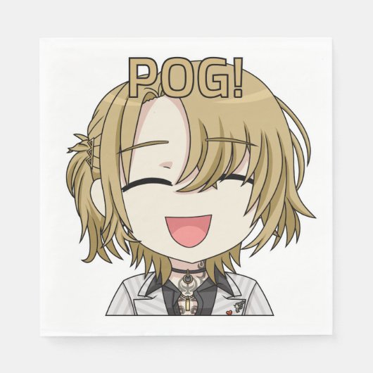 Pog! Chibi Servietten - Luca Kaneshiro Fanart (Vorderseite)