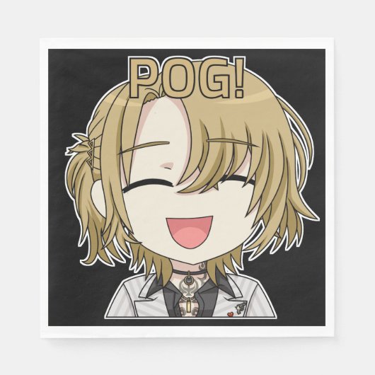 Pog! Chibi Servietten - Luca Kaneshiro Fanart (Vorderseite)