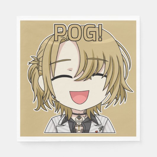 Pog! Chibi Servietten - Luca Kaneshiro Fanart (Vorderseite)