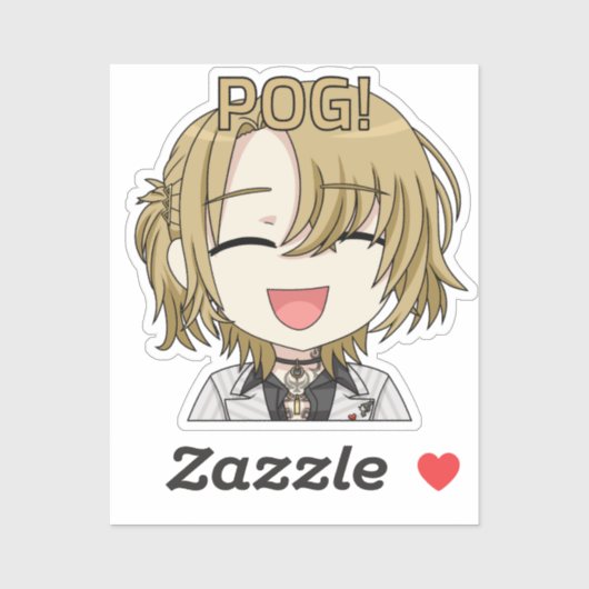 Pog! Chibi Sticker - Luca Kaneshiro Fan Art (Blatt)