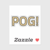 Pog! Text Sticker - Luca Kaneshiro Fan Art (Blatt)