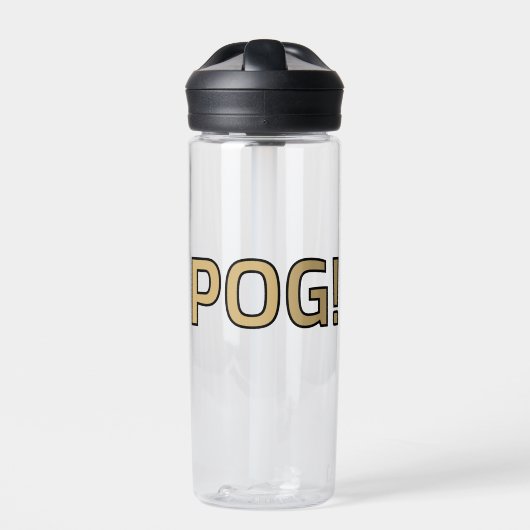 Pog! Text Water Bottle - Luca Kaneshiro Fanart Trinkflasche (Vorderseite)