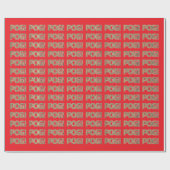 Pog! Text Wrapping Paper - Luca Kaneshiro Fan Art Geschenkpapier (Flach)