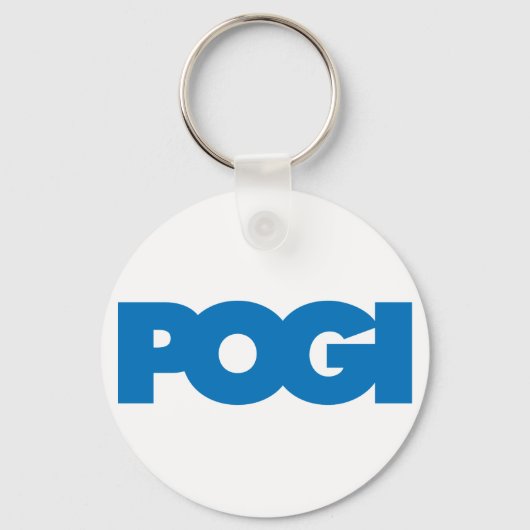 Pogi - Blau Schlüsselanhänger (Vorderseite)