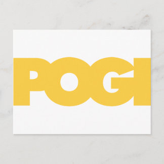 Pogi - Gelb Postkarte