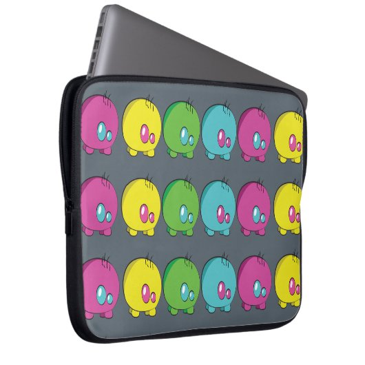 Pogo O.o Neopren-Laptop-Hülse Laptopschutzhülle (Vorne Rechts)