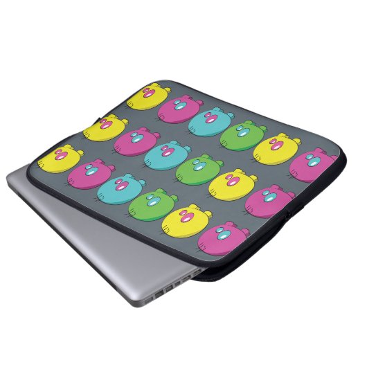 Pogo O.o Neopren-Laptop-Hülse Laptopschutzhülle (Vorne Knopf)