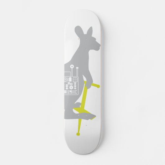 Pogo-Stick Kangaroo Skateboard Deck (Vorderseite)