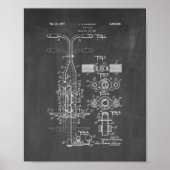 Pogo Stick Patent - Chalkboard Poster (Vorne)