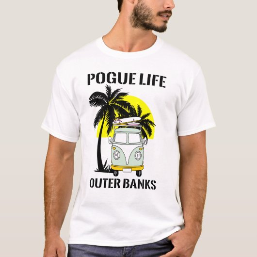 POGUE LEBEN AUSSENBANKEN T-Shirt (Vorderseite)