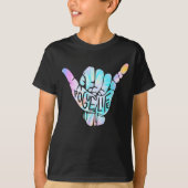 Pogue Life Shaka Hand Hang Loose Gefärbte Krawatte T-Shirt (Vorderseite)