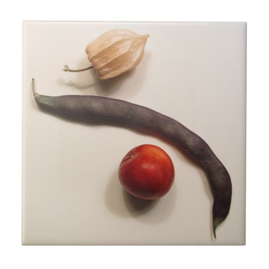 Poha, Bohnen und Pflaume Fliese (Vorderseite)