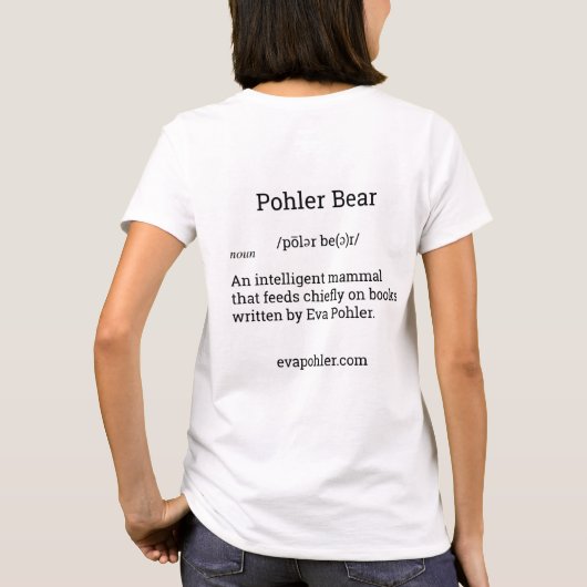 Pohler-Bär-T - Shirt mit Rücken-Definition (Rückseite)