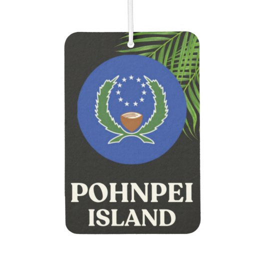 Pohnpei Micronesisches Autozubehör Autolufterfrischer (Vorderseite)