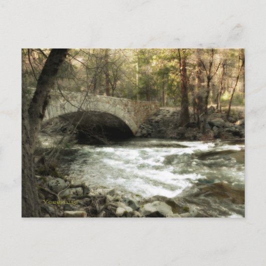 Pohono Bridge, Yosemite Postkarte (Vorderseite)