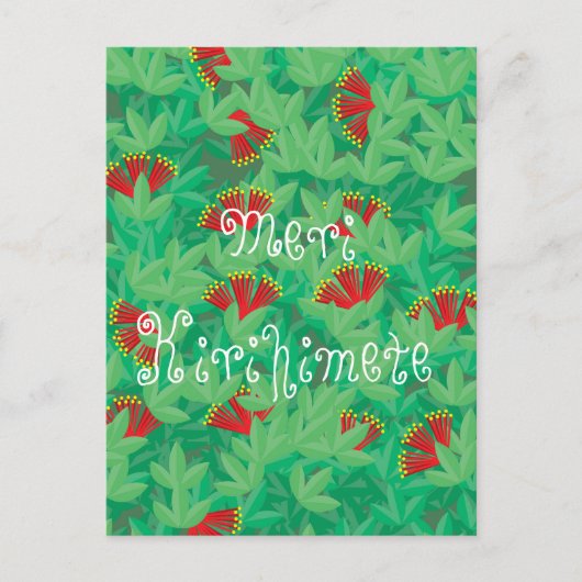 Pōhutukawa Postkarte (Vorderseite)