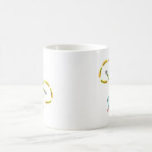 Poi drehender Stickman Kaffeetasse (Mittel)