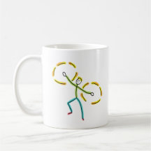 Poi drehender Stickman