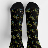 Poi drehender Stickman Socken (Oben)