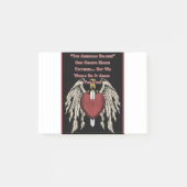 Poigne amerikanische Soldatin Tattered Hearts Post-it Klebezettel (Vorderseite)