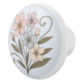 Poignée en Céramique douceur du matin, florale Keramikknauf (Rechts)