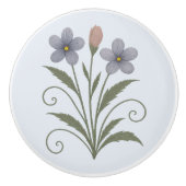 Poignée en Céramique fleur bleue Keramikknauf (Vorderseite)