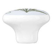 Poignée en Céramique fleur bleue Keramikknauf (Seitenansicht)