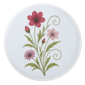 Poignée en Céramique fleur nature-rustique design Keramikknauf (Vorderseite)