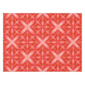 Poinciana Red Milky White Cloudy Abstract Design Tischdecke (Vorderseite (Horizontal))