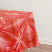 Poinciana Red Milky White Cloudy Abstract Design Tischdecke (Beispiel)