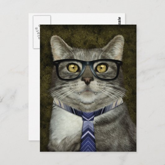 Poindexter Postkarte (Vorne/Hinten)