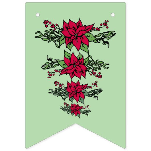 Poinsetta fun Banner (Erste Fahne)