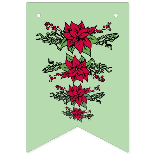 Poinsetta fun Banner (Dritte Fahne)