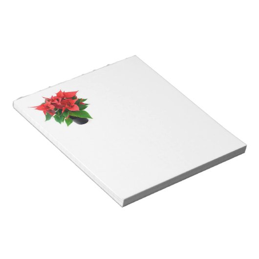 Poinsetta Notepad Notizblock (angewinkelt)
