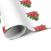 Poinsetta Wrapping Paper Geschenkpapier (Rolleneckpunkt)
