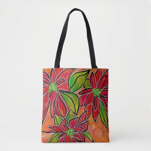 Poinsettia 2018 Tote Bag Medium Tasche (Vorderseite)