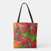 Poinsettia 2018 Tote Bag Medium Tasche (Rückseite)