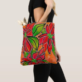 Poinsettia 2018 Tote Bag Medium Tasche (Von Nahem)