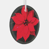 Poinsettia 6078 ornament aus glas (Vorderseite Rechts)
