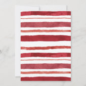 Poinsettia A Merry Little Bridal Shower Einladung (Rückseite)