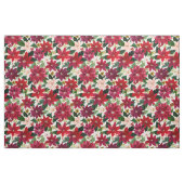 POINSETTIA ABUNDANCE Roter Feiertag Stoff (Fat Quarter (45,7 x 55,9 cm))